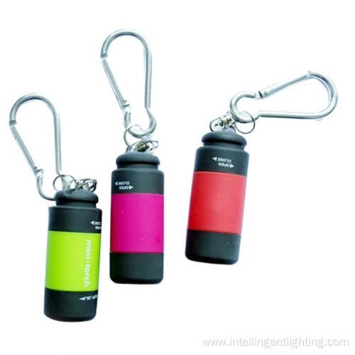 Pocket Torch Light LED USB Keychain Flashlight Lamp